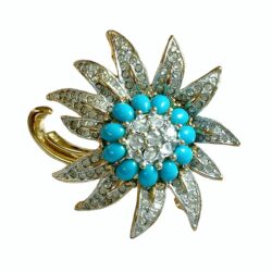 Broche Vintage Fleur A1398