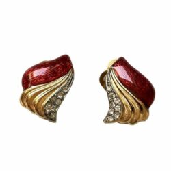 Boucles d'Oreilles Clips Vintage Eventail DL7501