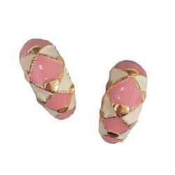 Boucles d’Oreilles Clips Vintage Arlequin E1208