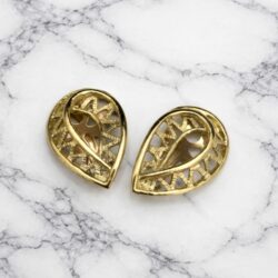 Boucles d’Oreilles Clips Vintage Goutte E1214