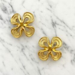 Boucles d’Oreilles Clips Vintage SPHINX Fleur E1300