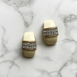 Boucles d’Oreilles Clips Vintage Demi-Créoles E1983