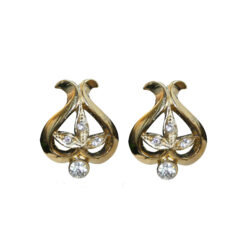 Boucles d’Oreilles Clips Vintage SPHINX Feuille E2039