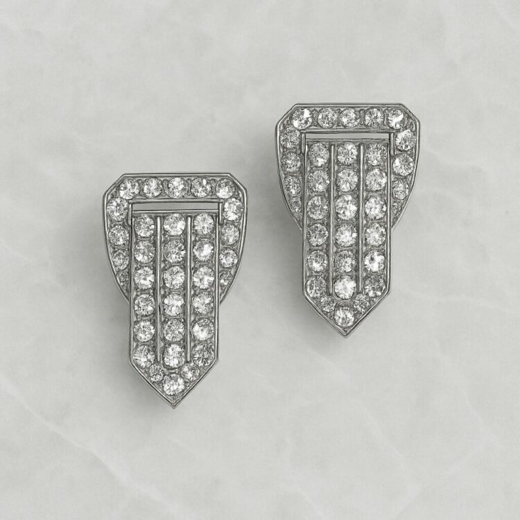 Boucles d’Oreilles Clips Vintage SPHINX Ceinture E2428