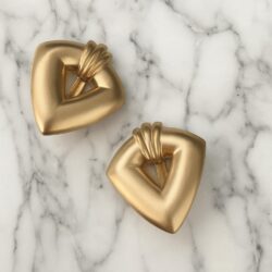 Boucles d’Oreilles Clips Vintage Triangle E2556