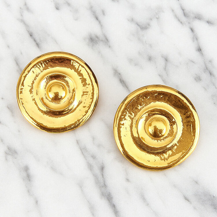 Boucles d’Oreilles Clips Vintage SPHINX Rond E2565