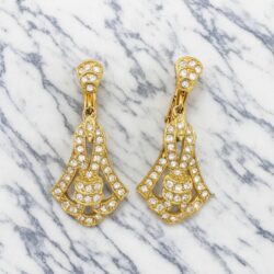 Boucles d’Oreilles Clips Vintage SPHINX Arabesque E2644