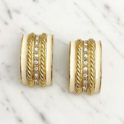 Boucles d’Oreilles Clips Vintage Rectangle E2730