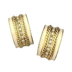 Boucles d’Oreilles Clips Vintage Rectangle E2730