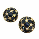 Boucles d’Oreilles Clips Vintage Rond E3063