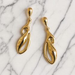 Boucles d’Oreilles Percées Vintage Forme E3852