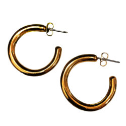 Boucles d'Oreilles Percées Vintage Créoles E3873