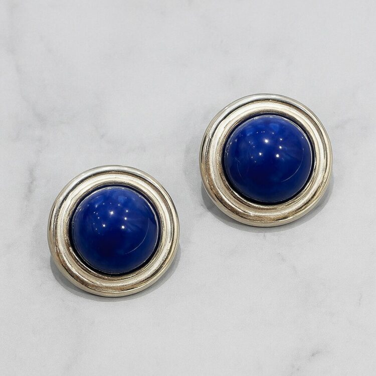 Boucles d’Oreilles Clips Vintage Rond E3973