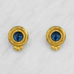 Boucles d’Oreilles Percées Vintage Rond E3974