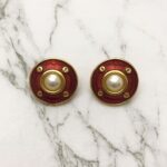 Boucles d’Oreilles Clips Vintage Rond E3978