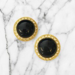 Boucles d’Oreilles Clips Vintage Rond E4018