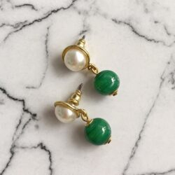 Boucles d’Oreilles Clips Vintage Boule E4098