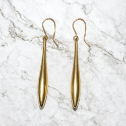 Boucles d'Oreilles Percées Vintage Goutte E4236