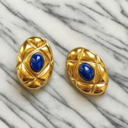 Boucles d’Oreilles Clips Vintage Ovale E4254