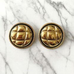 Boucles d’Oreilles Clips Vintage Rond CAURA E4261