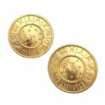 Boucles d'Oreilles Clips Vintage Zodiaque E4262