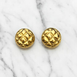 Boucles d’Oreilles Clips Vintage Rond Caura E4328