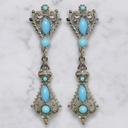 Boucles d’Oreilles Clips Vintage Arabesque E583