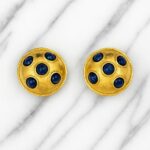 Boucles d’Oreilles Clips Vintage Bombé E916