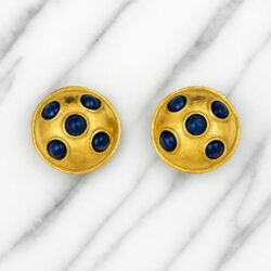 Boucles d’Oreilles Clips Vintage Bombé E916