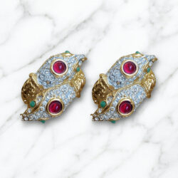 Boucles d’Oreilles Clips Vintage Serpent K796
