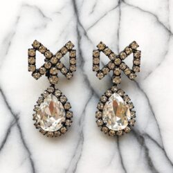 Boucles d’Oreilles Clips Vintage Noeud XE1