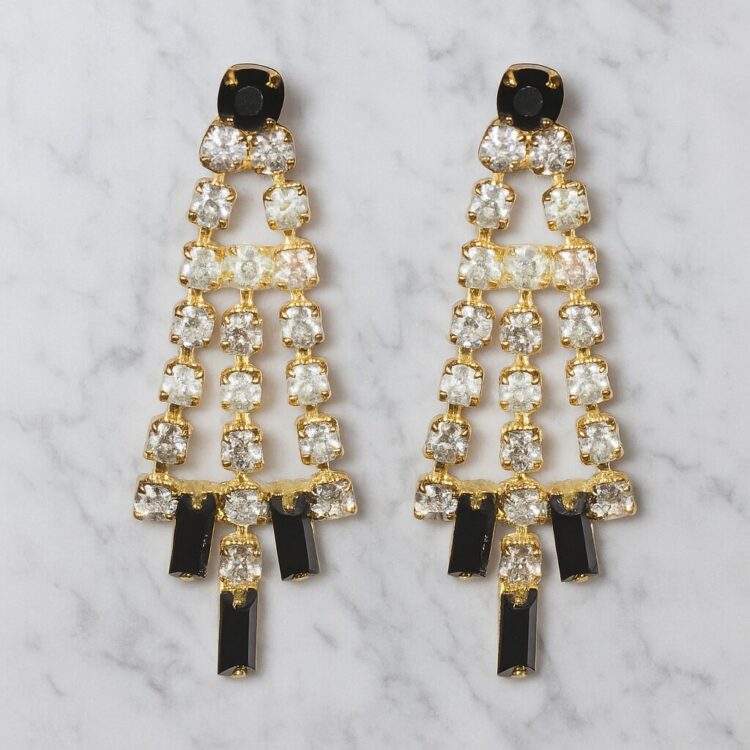 Boucles d’Oreilles Percées Vintage Arabesque XO170