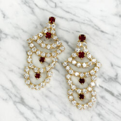 Boucles d'Oreilles Percées Vintage Arabesque XO216