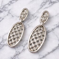 Boucles d’Oreilles Percées Vintage SPHINX Ovale E3020