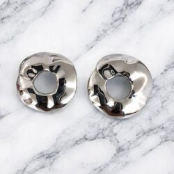 Boucles d’Oreilles Percées Vintage Rond E3286