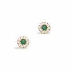 Boucles d’Oreilles Plaqué Or Rond 22HU0550V