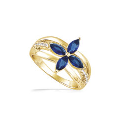 Bague Plaqué Or Fleur 12EB0980SS