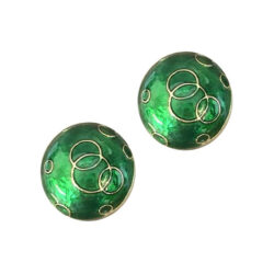 Boucles d’Oreilles Clips Vintage Rond E1461