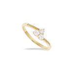 Bague Plaqué Or Fleur 12ED0600CZ