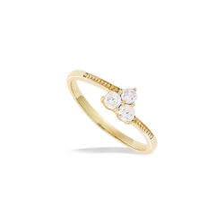Bague Plaqué Or Fleur 12ED0600CZ